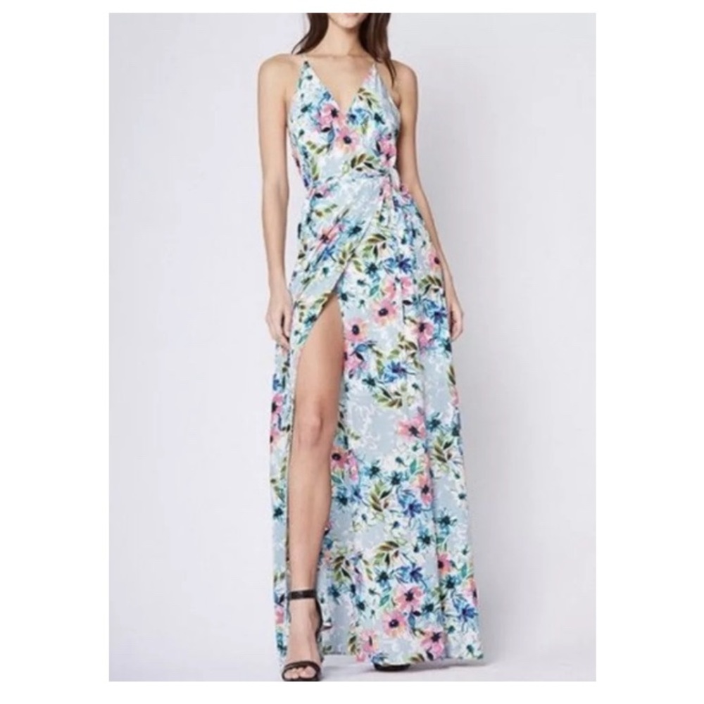 Yumi Kim Rush Hour floral silk wrap dress
